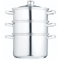 KitchenCraft Stainless Steel Three Tier 22cm Steamer KitchenCraft Stainless Steel Three Tier 22cm Steamer
