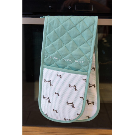 KitchenCraft Dachshund Double Oven Glove
