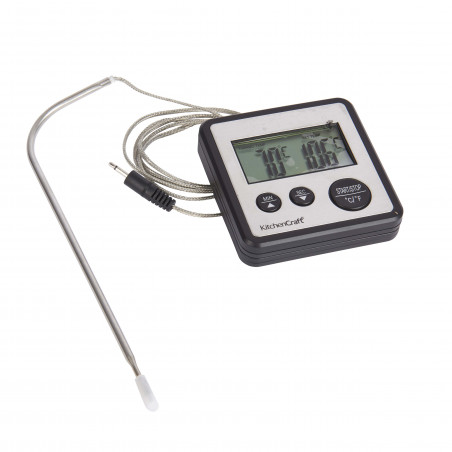 KitchenCraft Digital Cooking Thermometer and Timer