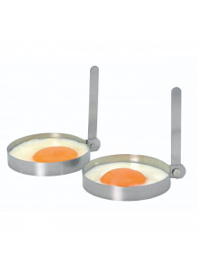 KitchenCraft Set of 2 Stainless Steel Round Egg Rings