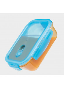 KitchenCraft Pure Seal Glass Rectangular 600ml Storage Container