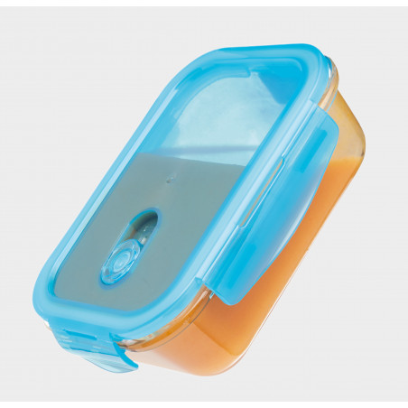 KitchenCraft Pure Seal Glass Rectangular 600ml Storage Container