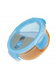 KitchenCraft Pure Seal Glass Round 600ml Storage Container