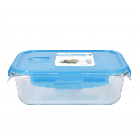 KitchenCraft Pure Seal Glass Rectangular 1.5 Litres Storage Container