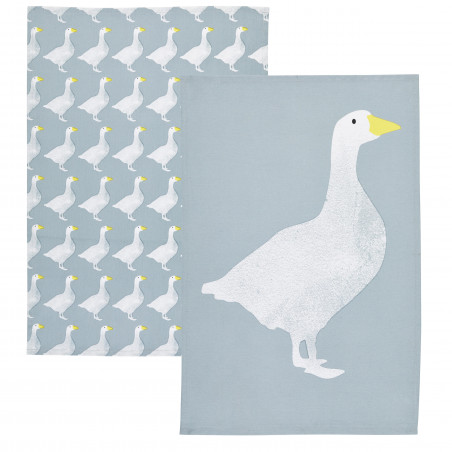 KitchenCraft Set of 2 Goose Tea Towels