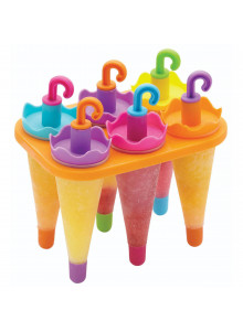 KitchenCraft Set of 6 Umbrella Lolly Makers With Stand