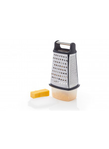 MasterClass Stainless Steel Four Sided Box Grater With Collecting Box