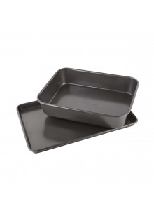 MasterClass Twin Pack - Non-Stick Roasting Pan and Baking Pan