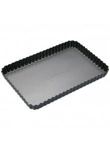MasterClass Non-Stick Loose Base Fluted Rectangular Flan / Quiche