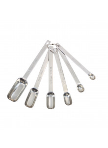 MasterClass Stainless Steel 6 Piece Measuring Spoon Set