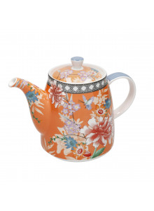 London Pottery Teapot with Infuser for Loose Tea, 1L - Coral