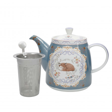 London Pottery Teapot with Infuser for Loose Tea, 1L - Fox