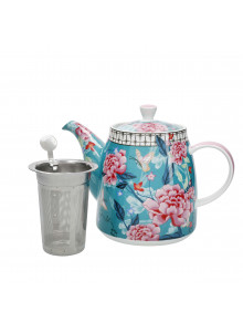 London Pottery Teapot with Infuser for Loose Tea, 1L - Teal