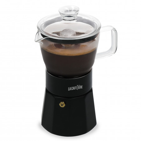 La Cafetière Verona Glass Espresso Maker, 6-Cup, Black