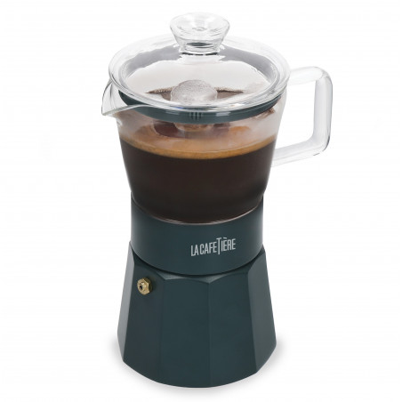 La Cafetière Verona Glass Espresso Maker, 6-Cup, Green