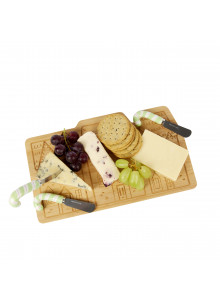 KitchenCraft The Nutcracker Collection Bamboo Cheese Serving Set