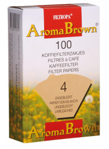 La Cafetière Unbleached Coffee Filter Papers, Size 4, 100 pieces