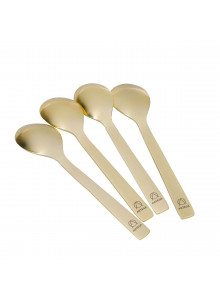 Artesà Teaspoons, Set of 4 - Green and Gold