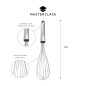 MasterClass Soft Grip Stainless Steel Balloon Whisk, 30 cm