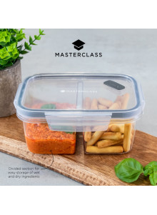 MasterClass Eco Snap Divided Lunch Box, 800 ml