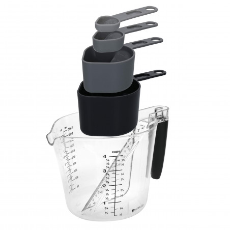 MasterClass Smart Space Measuring Spoon, Cup and Jug Set, 5 Pieces