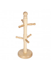 KitchenCraft Beech Wood Mug Tree