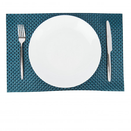 KitchenCraft Woven Turquoise Weave Placemat