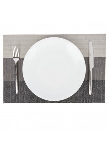 KitchenCraft Woven Grey Stripes Placemat