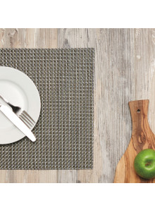 KitchenCraft Woven Black / Gold Mix Placemat
