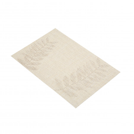 KitchenCraft Woven Reversible Beige Leaves Placemat