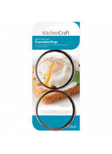 KitchenCraft Set of 2 Non-Stick Poachette Rings