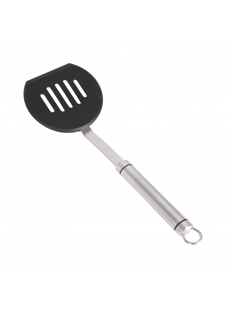 KitchenCraft Oval Handled Stainless Steel Non-Stick Half Round Turner