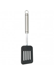 KitchenCraft Oval Handled Stainless Steel Non-Stick Slotted Turner