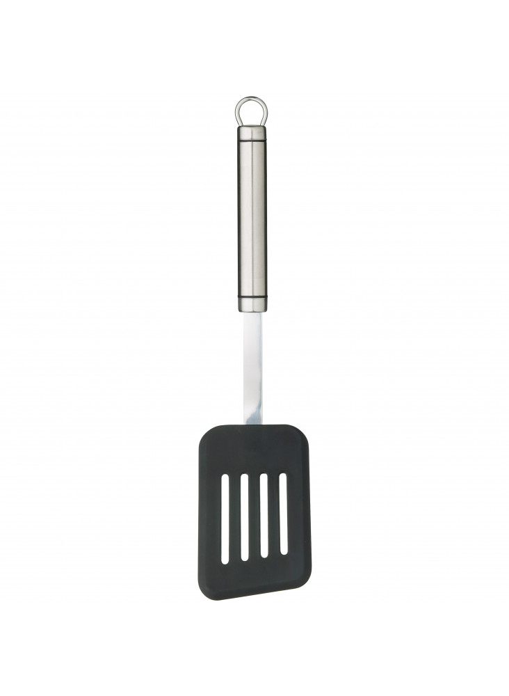 KitchenCraft Oval Handled Stainless Steel Non-Stick Slotted Turner