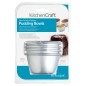 KitchenCraft Set of Four 7.5cm Mini Pudding Moulds