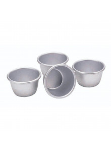 KitchenCraft Set of Four 7.5cm Mini Pudding Moulds