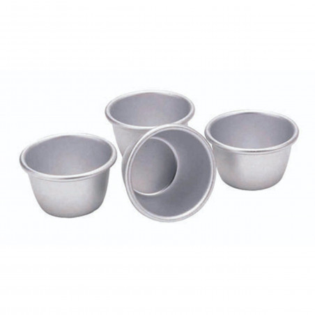 KitchenCraft Set of Four 7.5cm Mini Pudding Moulds