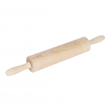 KitchenCraft Beech Wood Revolving 44cm Rolling Pin