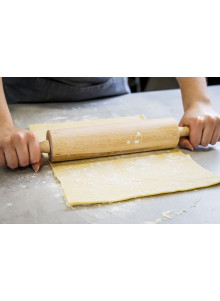 KitchenCraft Beech Wood Revolving 44cm Rolling Pin