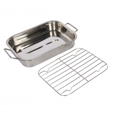 KitchenCraft Stainless Steel 27.5cm x 20cm Roasting Pan