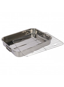 KitchenCraft Stainless Steel 43cm x 31cm Roasting Pan