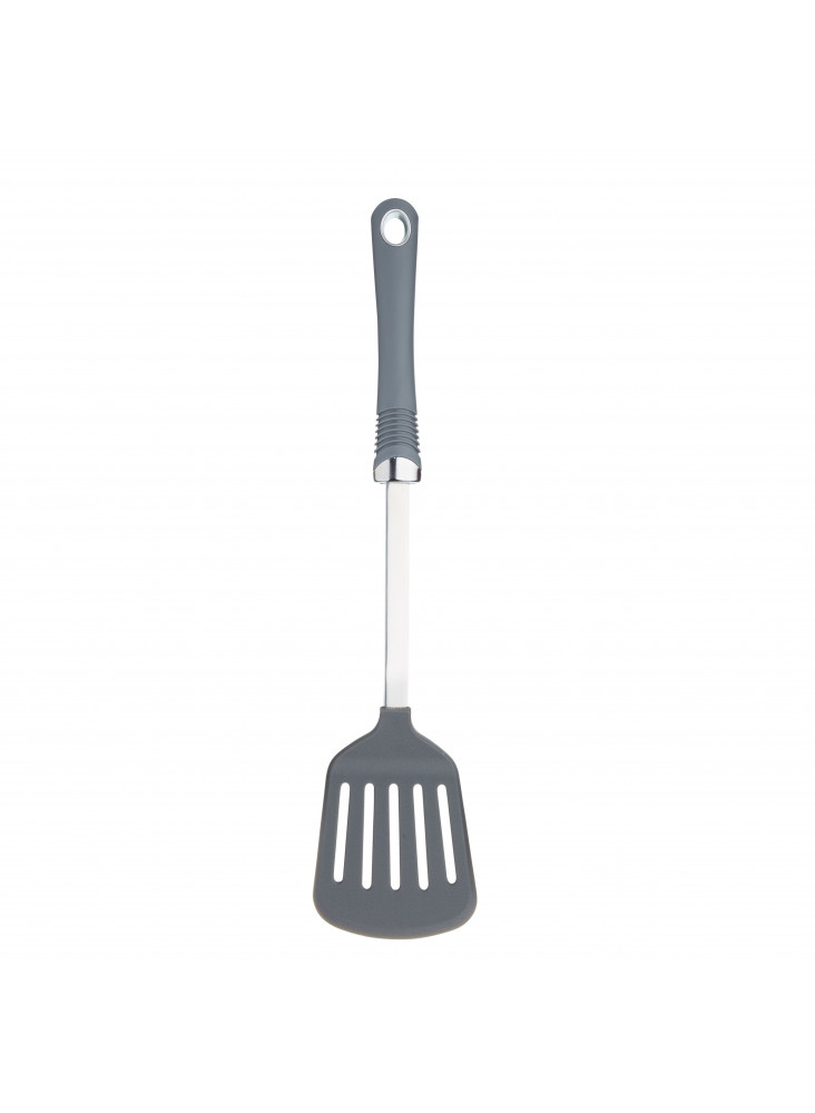 KitchenCraft Professional Nylon Slotted Turner with Soft-Grip Handle