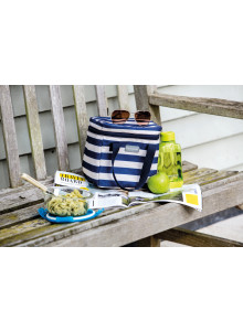 KitchenCraft Lulworth Nautical-Striped Small Cool Bag