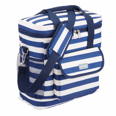 KitchenCraft Lulworth Nautical-Striped Medium Cool Bag