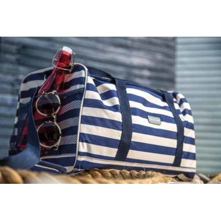 KitchenCraft Lulworth Extra-Large Nautical-Striped Family Cool Bag