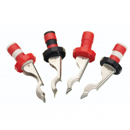 KitchenCraft Set of Four Lever-Arm Action Bottle Stoppers