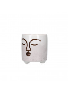 KitchenCraft Mini Planter with Terracotta Face Design