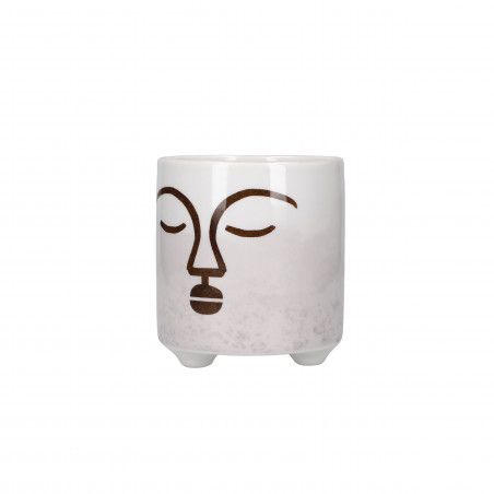 KitchenCraft Mini Planter with Terracotta Face Design