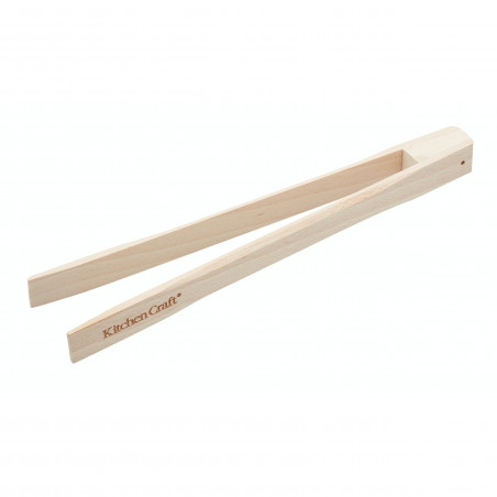 KitchenCraft Beechwood Toast Tongs