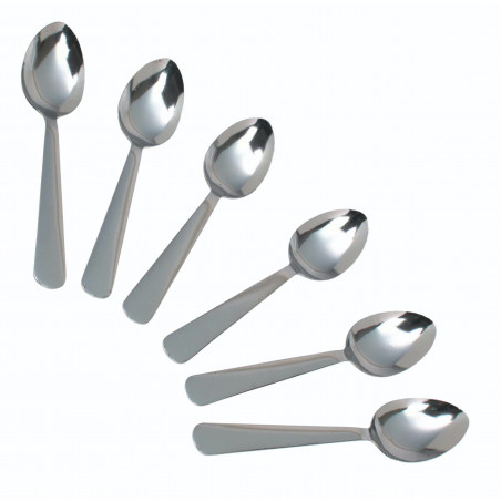 KitchenCraft Set of 6 Stainless Steel Teaspoons